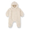 Floriane Teddy Fleece Baby Pramsuit (Ecru)
